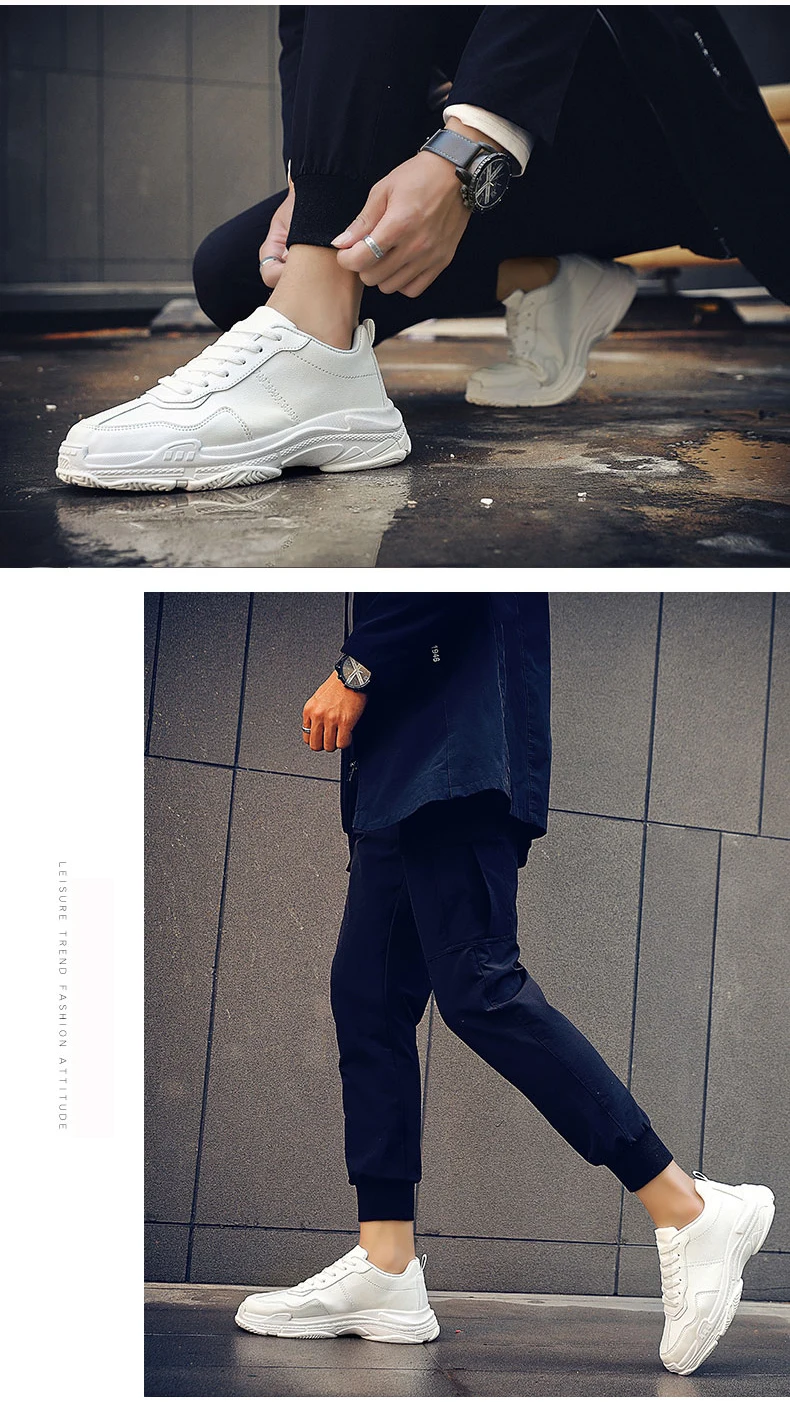 Mens Chunky Trainers Sneaker Winter PU Leather Men Sneakers Luxury Brand Black High Platform Sneakers Men Brand Shoes Classic  (16)