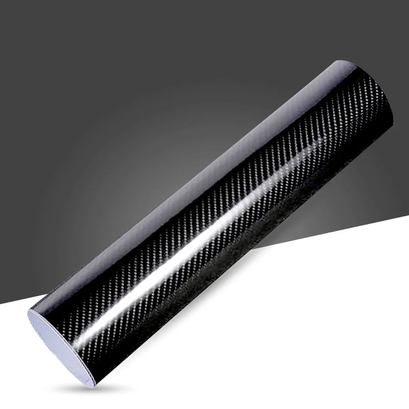 

5D High Glossy Carbon Fiber Vinyl Film Car Styling Wrap Anti Scratch Decal Car Exterior Accessories Car Stickers Auto Parts