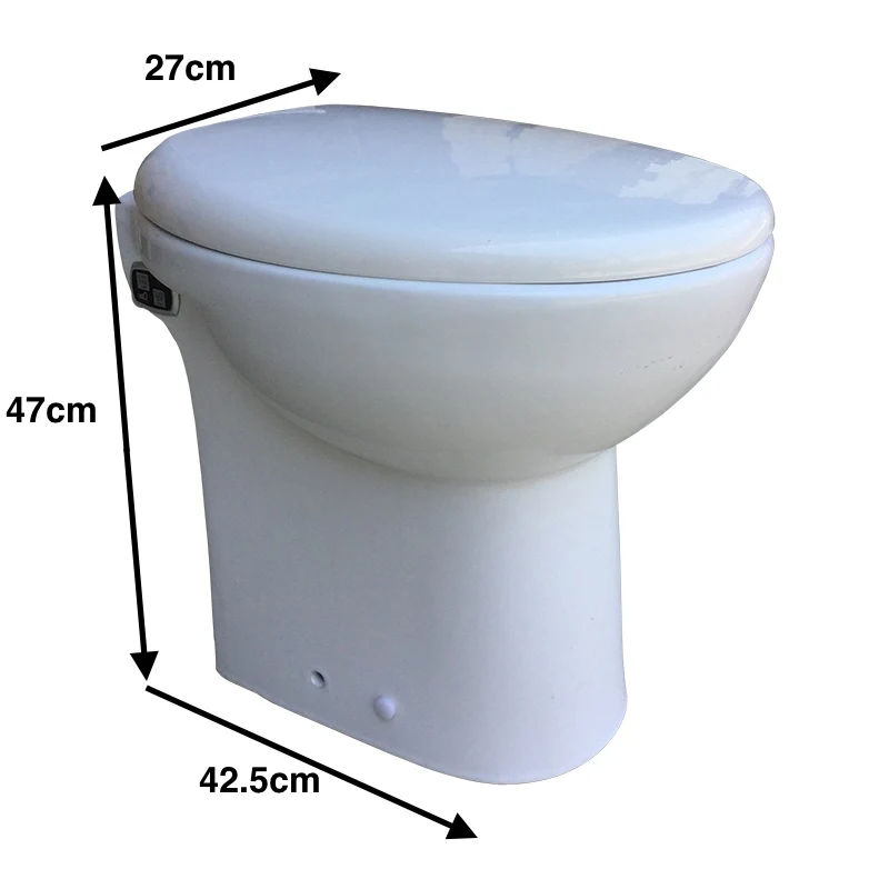600 Вт smart broyeur портативный туалет для каравана и лодки - Цвет: Белый