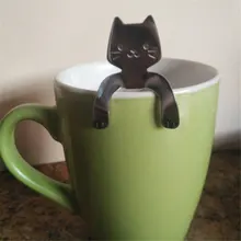 Кошачья ложка с длинной ручкой столовые приборы кофейная нержавеющая сталь питьевые инструменты чашки аксессуары ложки креативная кофейная ложка