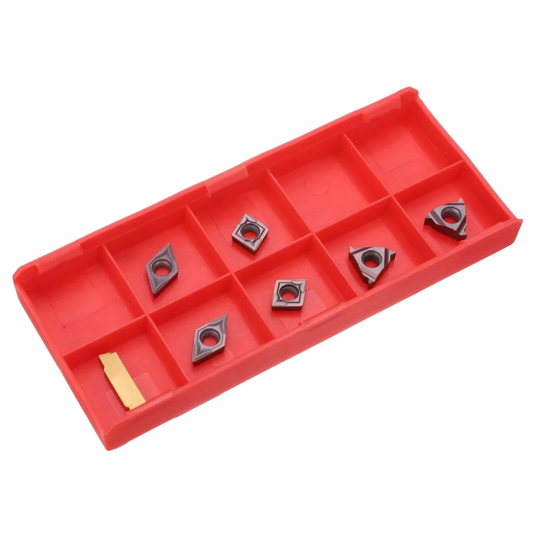 21pcs/set 10mm Shank Tool Holder Boring Bar + Carbide Inserts Set with Wrenches For Lathe Turning Tool