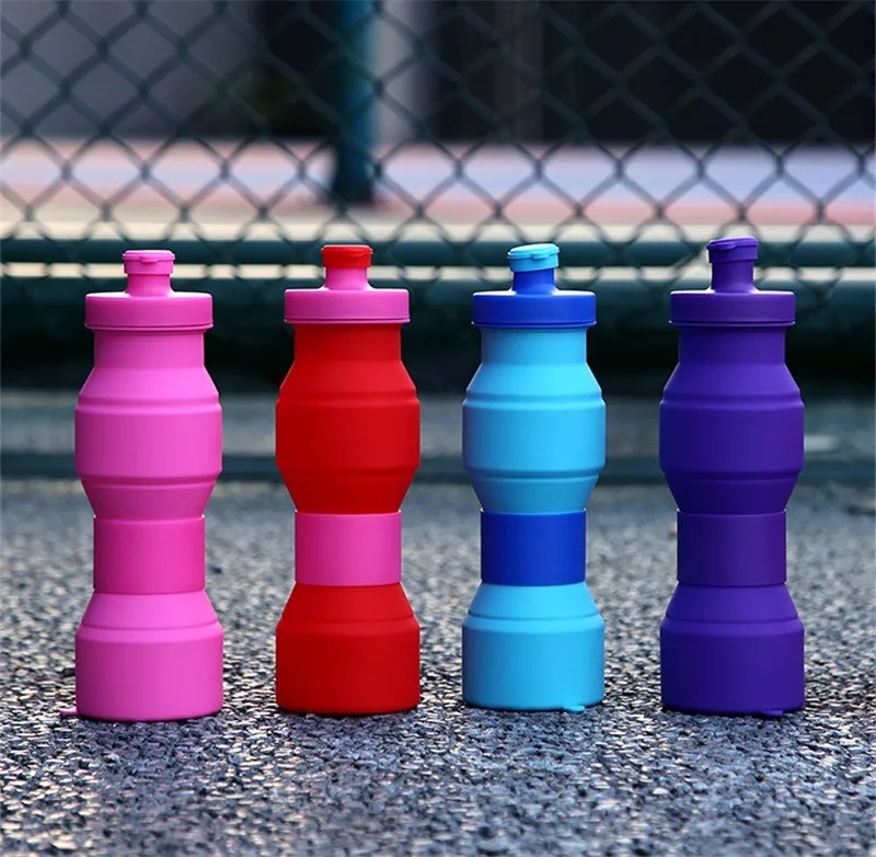 New ! 800ML Folding Outdoor Travel Water Bottle Telescopic Collapsible
