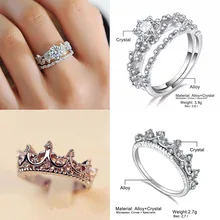 IPARAM женское свадебное циркониевое кольцо модное геометрическое серебряное Гламурное кольцо Роскошные Стразы элегантное романтическое женское ювелирное изделие