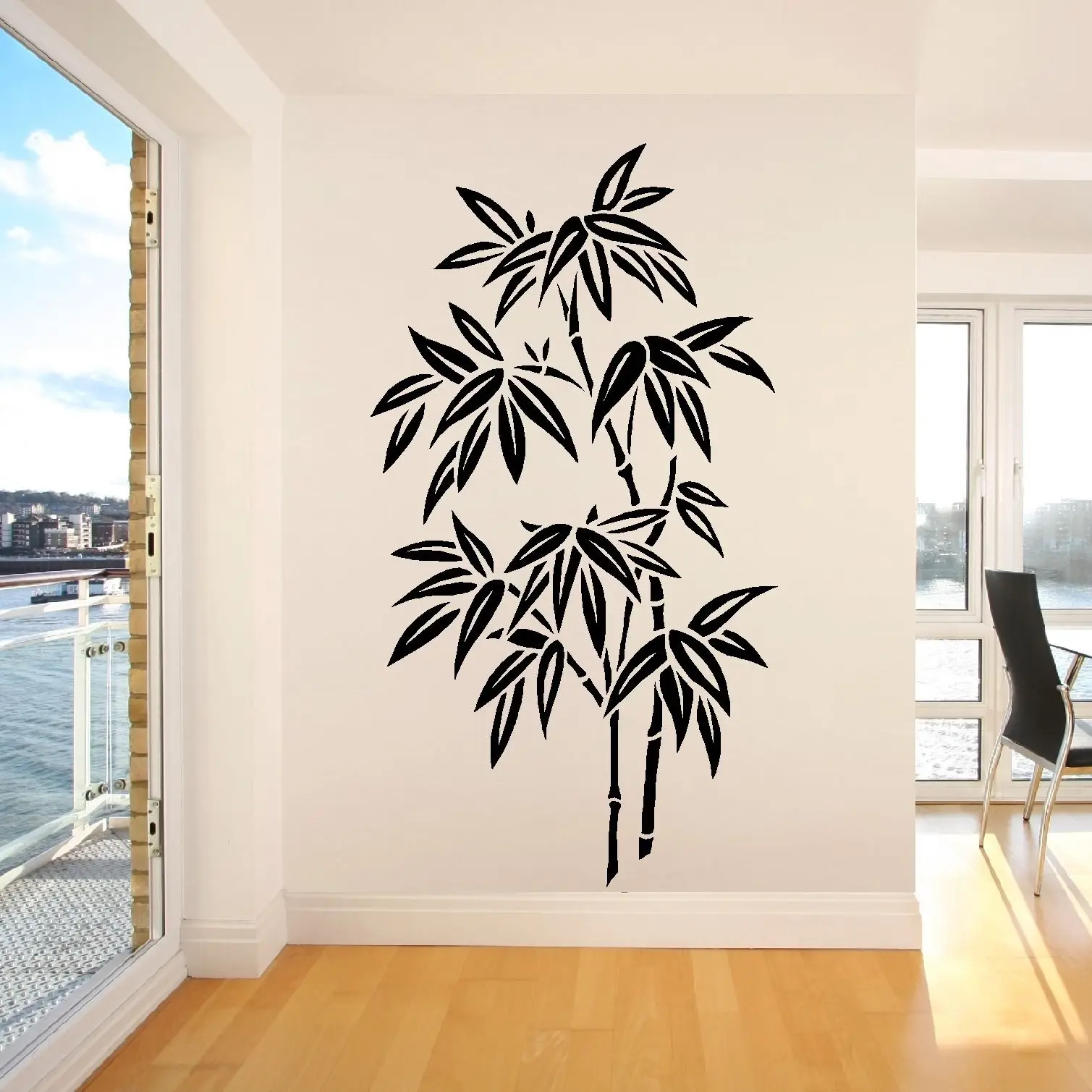 OS1673 CHINESE BAMBOO TREE WALL ART ROOM STICKER DECAL STENCIL FREE