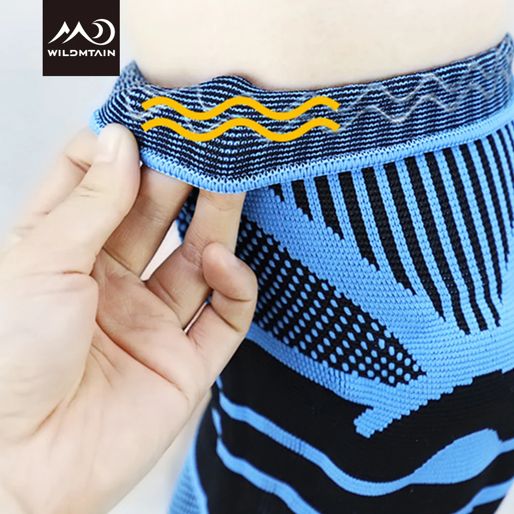 Billige WILDMTAIN Knie Protector Verbesserte Elastische Knie Unterstützung Klammer Rodillera für Laufen, Basketball, Volleyball, Fußball Knie Pads