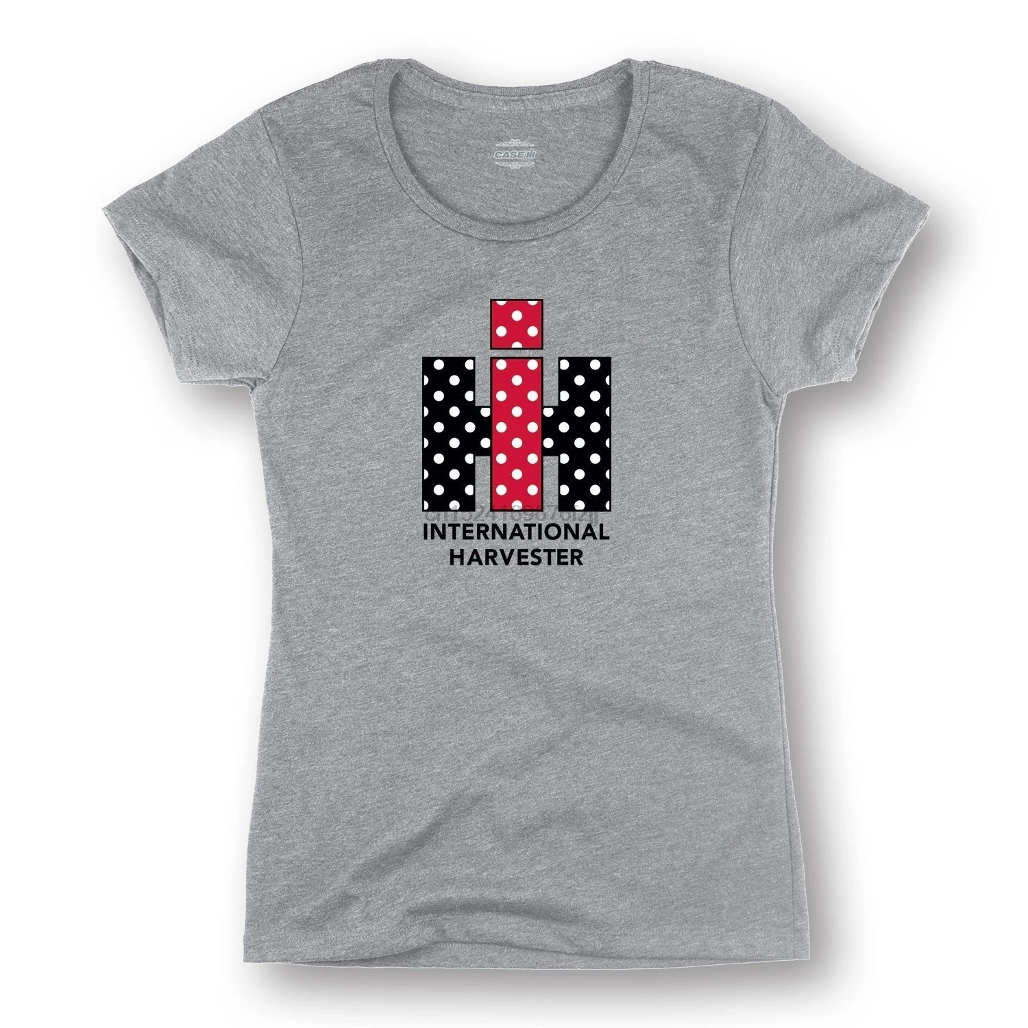 

International Harvester Polka Dot Logo Athletic Mans T-Shirt Plus Size