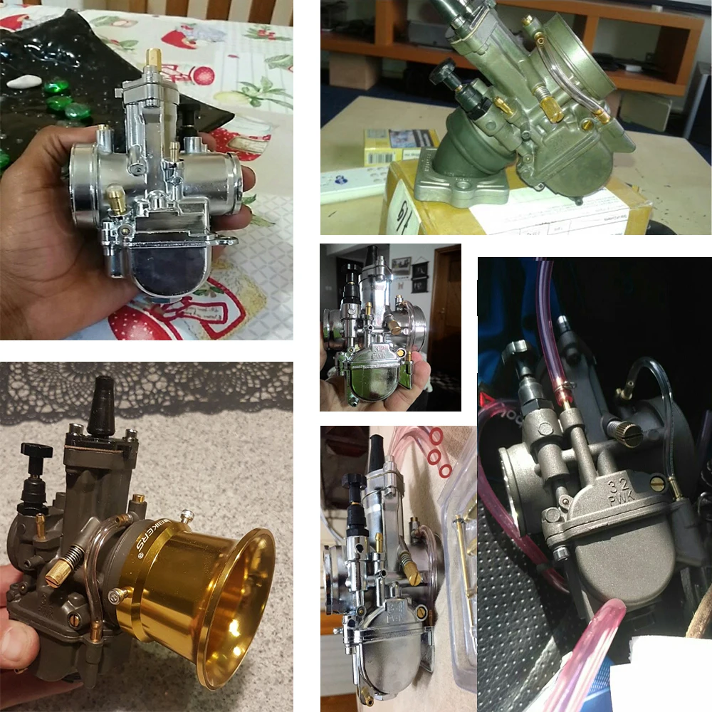 Alconstar 28 30 32 34 mm OKO PWK Carburetor Motorcycle Carburador With Power Jet Fit On Racing Motor 4T Engine ATV Bike