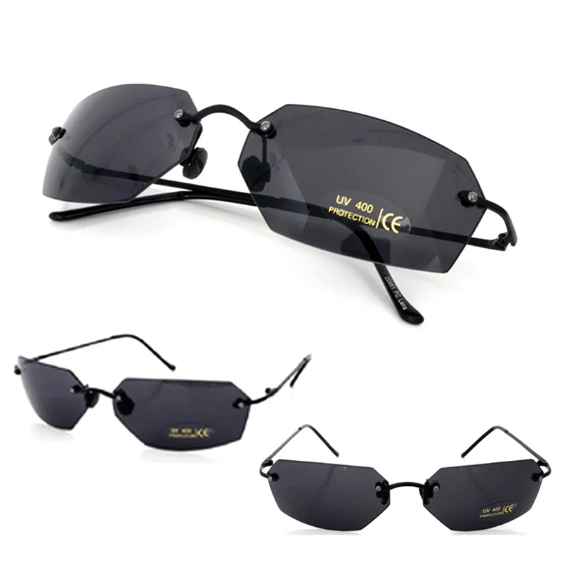 Матричные солнцезащитные очки Морфея солнцезащитные очки в стиле фильма мужские 15,9 г ультралегкие без оправы классические овальные очки Oculos Gafas De Sol Новинка
