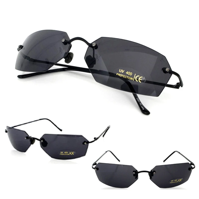 

Matrix Morpheus Sunglasses Movie sunglasses men 15.9 g Ultralight Rimless Classic Oval glasses Oculos Gafas De Sol 2018 New