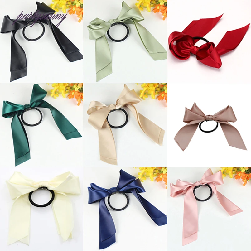 

PF Cute Large Ribbon Bowknot Hairbands Elastic Bands Hair Bows Headbands for Women Girls Kids Headwear Hair Accessories TS0008