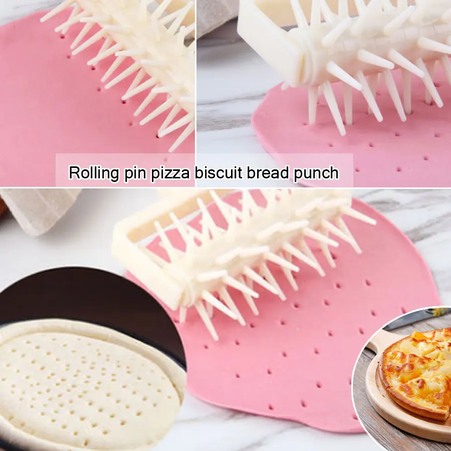 Plastic Pin Wheel DIY Plastic Pizza Cookies Dough Roller Cake Dessert Cookie Lattice Bread Hob Wheel Knife Baking Tools