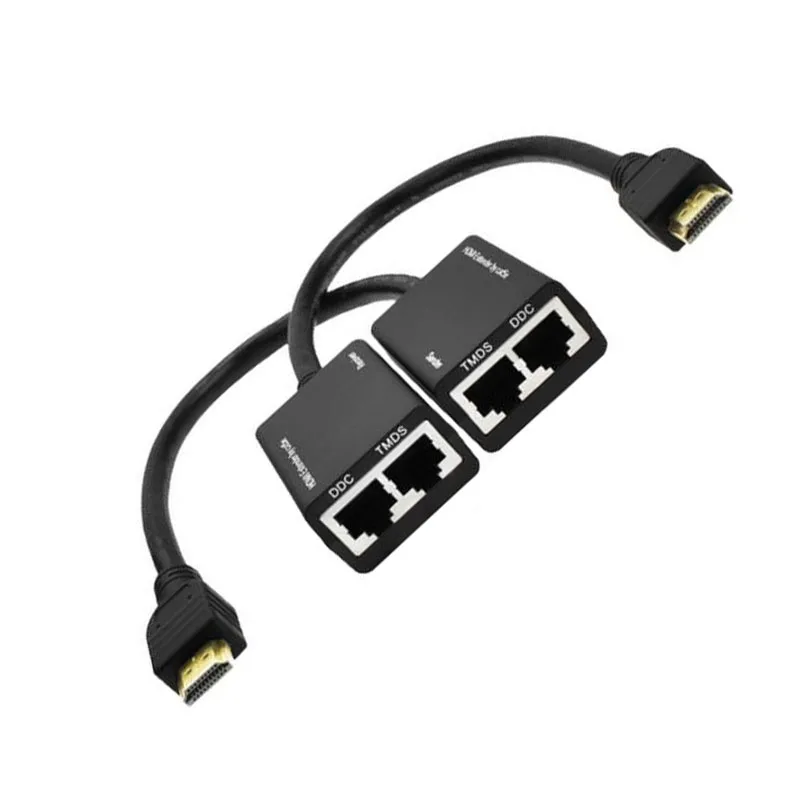 HDMI по RJ45 CAT5e CAT6 UTP LAN Ethernet расширитель повторитель 1080P 3D до 100 футов