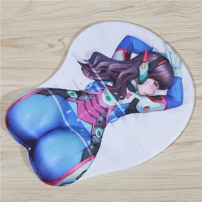 3D Hip Mouse Pad Mat Wrist Rest Mousepad Sexy Breast Gaming Playmat Japan M...