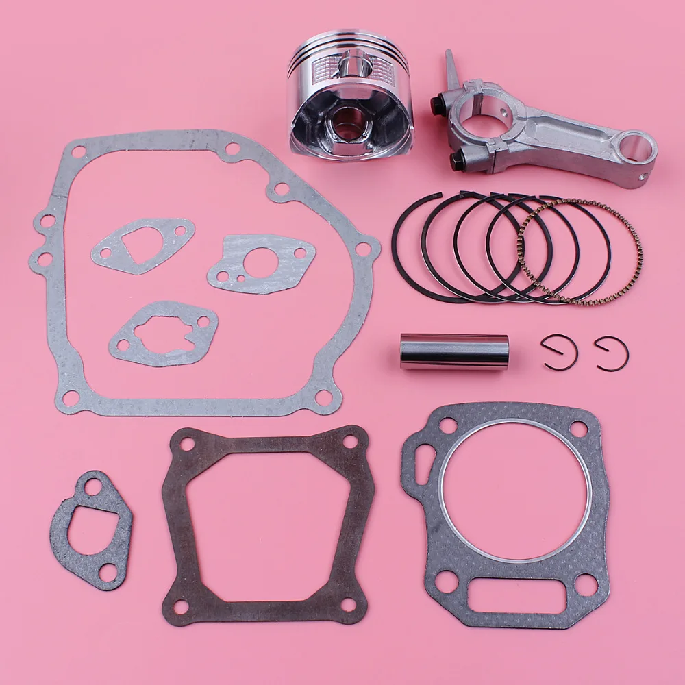 Connecting Rod 68mm Piston Ring Full Gasket Kit For Honda GX160 5.5HP GX 160 Engine Motor Lawn Mower Spare Part Connecting Rod 68mm Piston Ring Full Gasket Kit For Honda GX160 5.5HP GX 160 Engine Motor Lawn Mower Spare Part