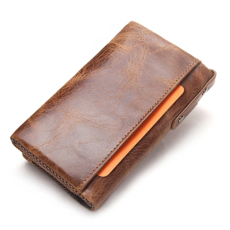 Kopen CONTACT S Mannen Portemonnee Key Case Sleutelhouder Portemonnee Portemonnee Echt Leer Huishoudster Autosleutel Organizer Bag Kleine Portfolio