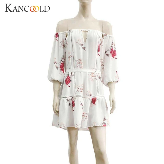 2017 HOT Sale Ruffles slash neck women dress Summer style off shoulder Butterfly Sleeve dresses Striped mini dress July0727 1