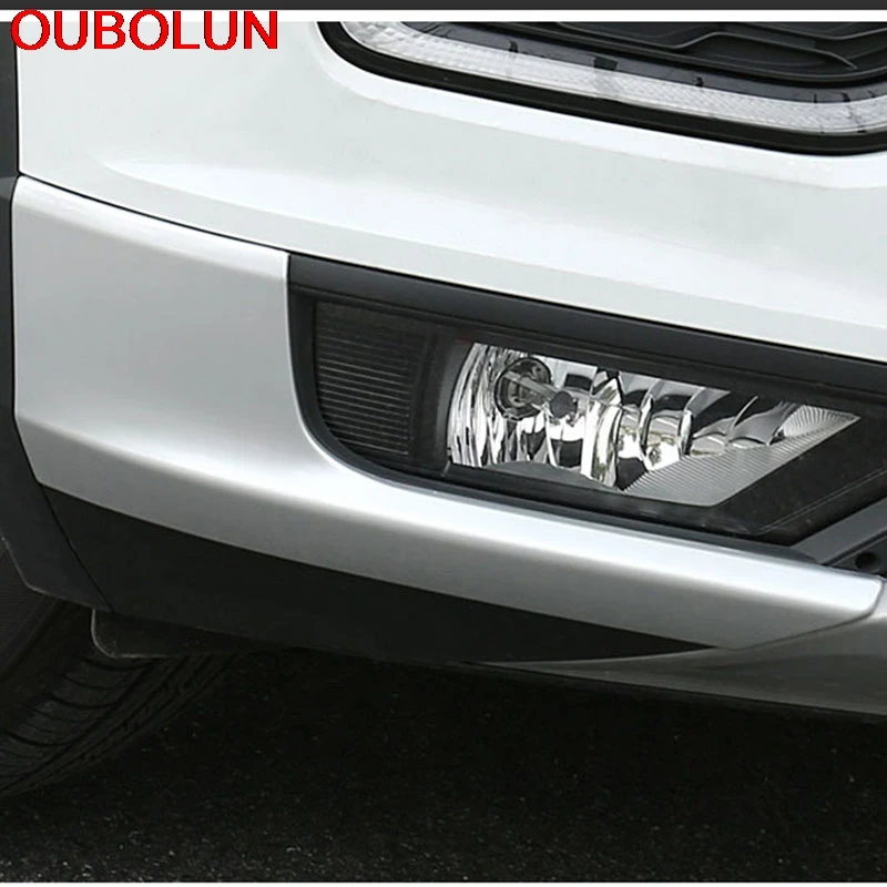 Для Volkswagen T-Roc TROC 2017 2018 2019 ABS Матовый передний бампер угловая Защитная крышка
