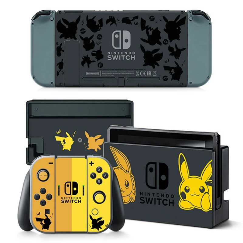 

Poke Cover Skin Sticker For Nintend Switch NS Console&Controller Game Sticker Vinyl Decal Protector Nintendoswitch
