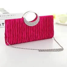 Neue Frauen Abendtaschen Partei Kupplung Berühmte Marke Strass Shiny Satin Handtasche Kette Umhängetasche 3 Farben Freies Verschiffen