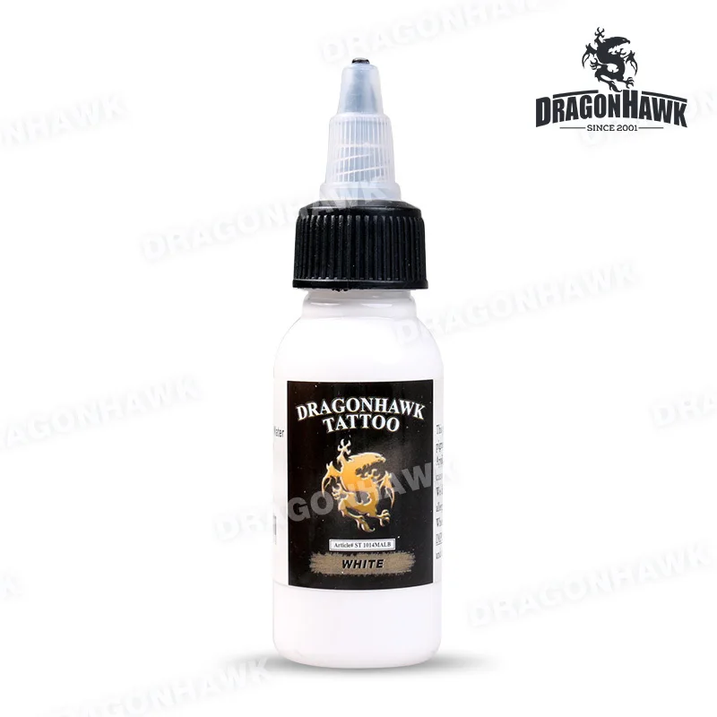 

Dragonhawk TATTOO INK 1-PACK Silver Color Set 1oz Bottles Color