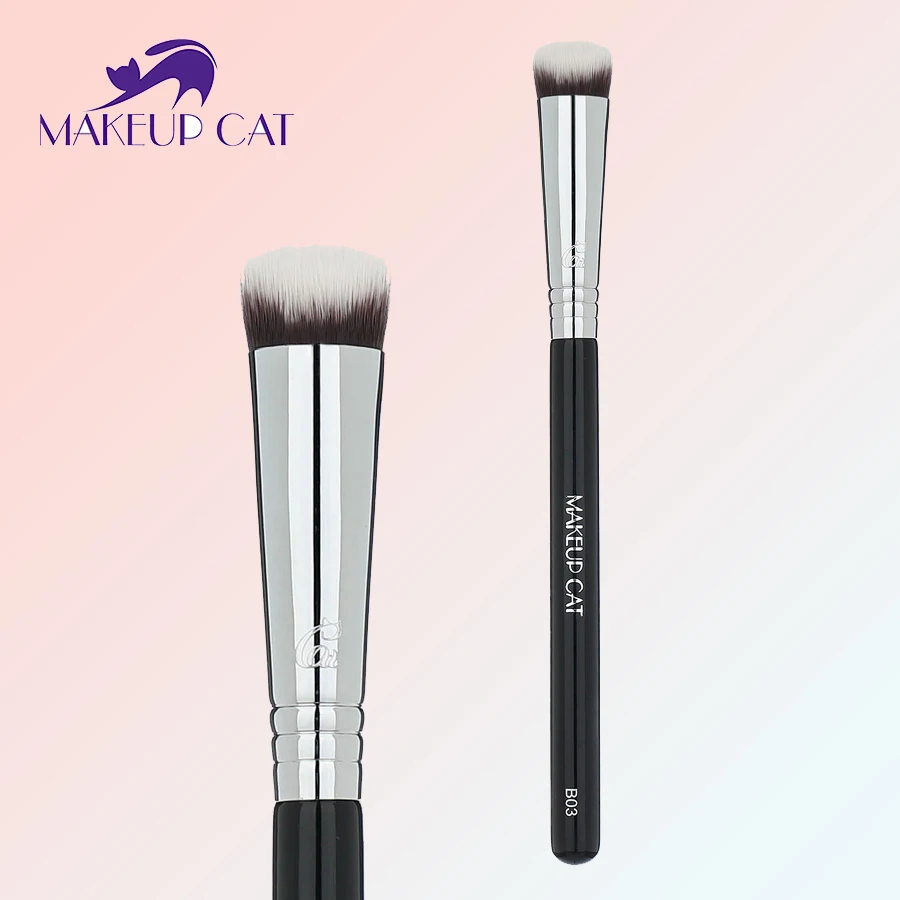 Makeup Cat Brushes BASF Synthetic Fiber Cosmetics Angled Concealer