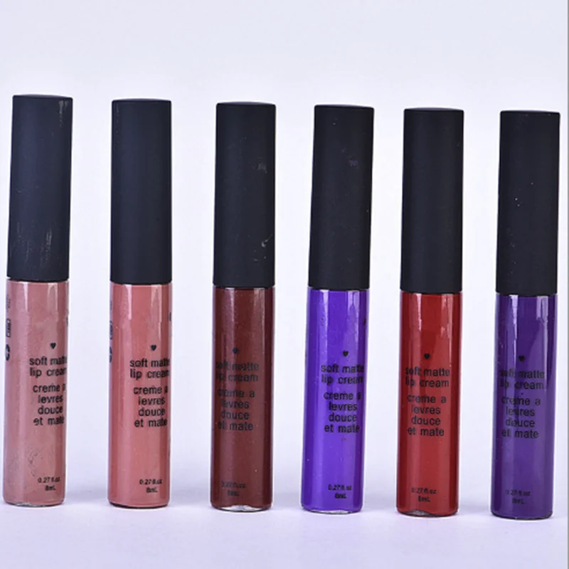

12color 1pc Brand Matte Lip Gloss Long Lasting Lip Cream Tattoo Matte Liquid Lipstick Cosmetics Labiales Matte Liquid Lipstick
