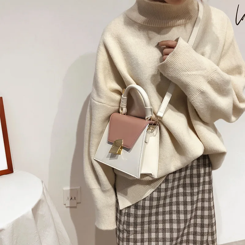 مصغرة سلاسل الأعلى مقبض Handags النساء أكياس عارضة صغيرة بو الجلود Crossbody حقائب للنساء مصمم النساء الكتف حقيبة ساعي مصغرة سلاسل الأعلى مقبض Handags النساء أكياس عارضة صغيرة بو الجلود Crossbody حقائب للنساء مصمم النساء الكتف حقيبة ساعي