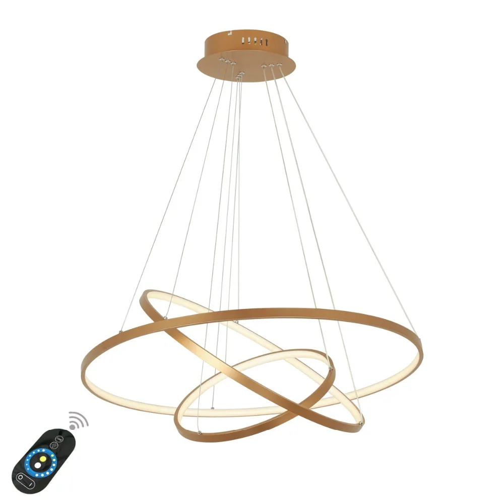 

Modern Led Pendant Light Hanging Lamp Gold Painting Aluminium PC for Living Dinning Room 90-265V Free Shipping