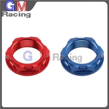 CNC Alumínio Porca Da Haste de Direção Para Husqvarna WR125 08-13 TC250 TE250 09-13 SM250R 09 Motocicleta Da bicicleta Da Sujeira moto Off Road MX Enduro