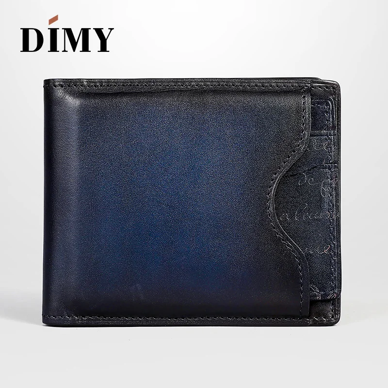

Dimy Fashion 2018 Men Wallets Male Genuine Leather New Design Dollar Slim Holder with Coin Bag Zipper Small Money Purses