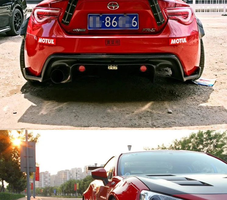 Углеродного волокна заднего крыла ствол большой спойлер для Subaru BRZ TOYOTA GT86 2012 2013 г GT стиль