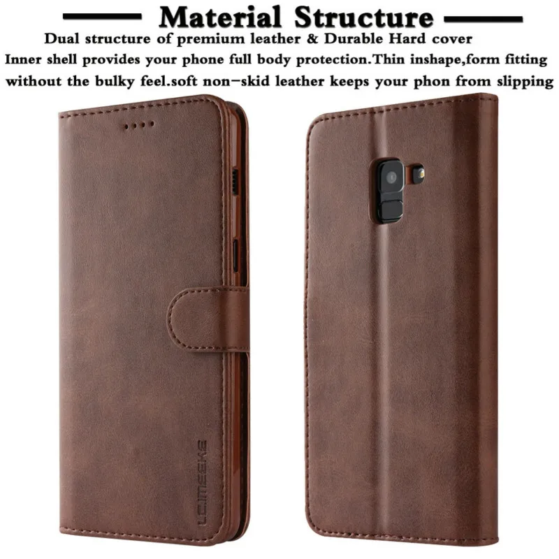 

For Coque Samsung Galaxy J6 2018 Case Leather Wallet Phone Case Samsung Galaxy J6 Plus 2018 Case Luxury Flip Leather Cover funda