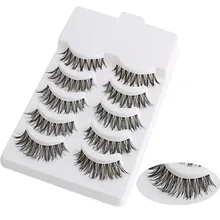 5 пар, красивые мини Накладные ресницы ручной работы, Черные Накладные ресницы, натуральные модные длинные накладные ресницы, инструменты для наращивания макияжа
