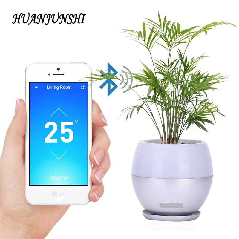 

Bluetooth Speaker Night Light 7 Color Changeable Music Flowerpot Touch LED Bedside Table Lamp USB Rechargeable LED Novelty Lamp