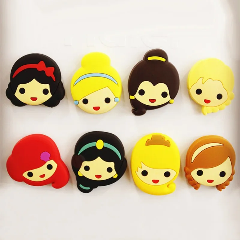 

1pcs Cute silicone Cartoon anime princess fridge magnets whiteboard sticker Refrigerator Magnets Kids toy gift Home Decoration