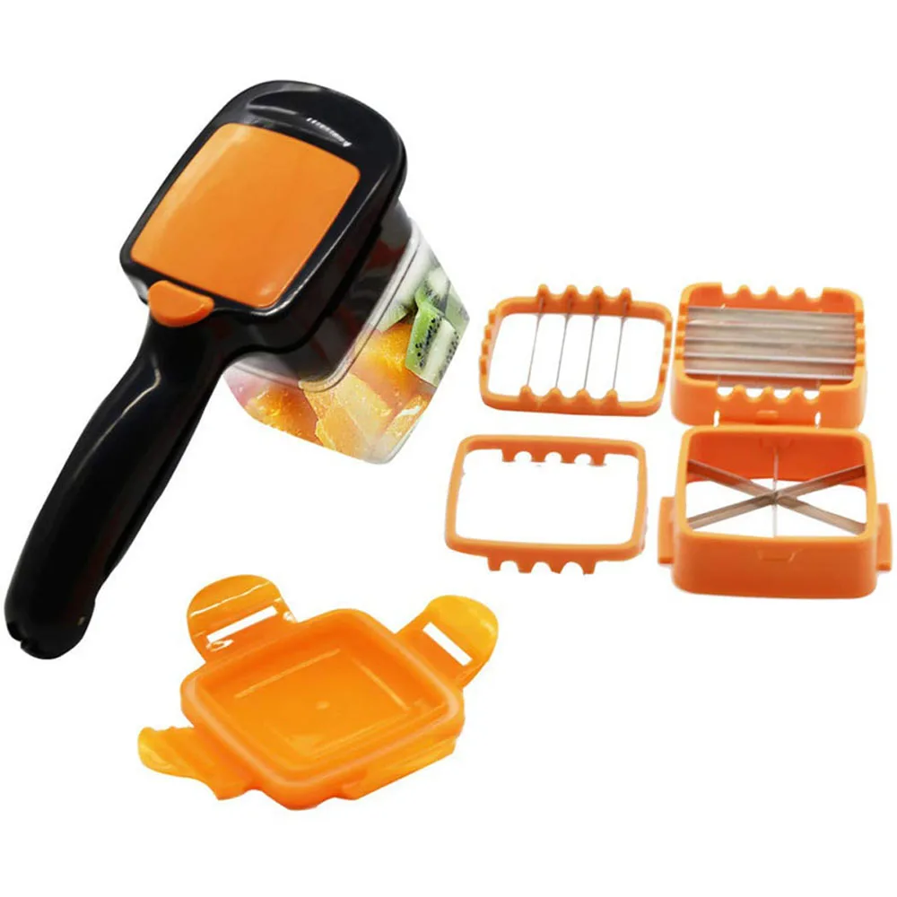 High Quality Stainless Steel 5-in-1 Nicer Quick Dicer Fruit and ...