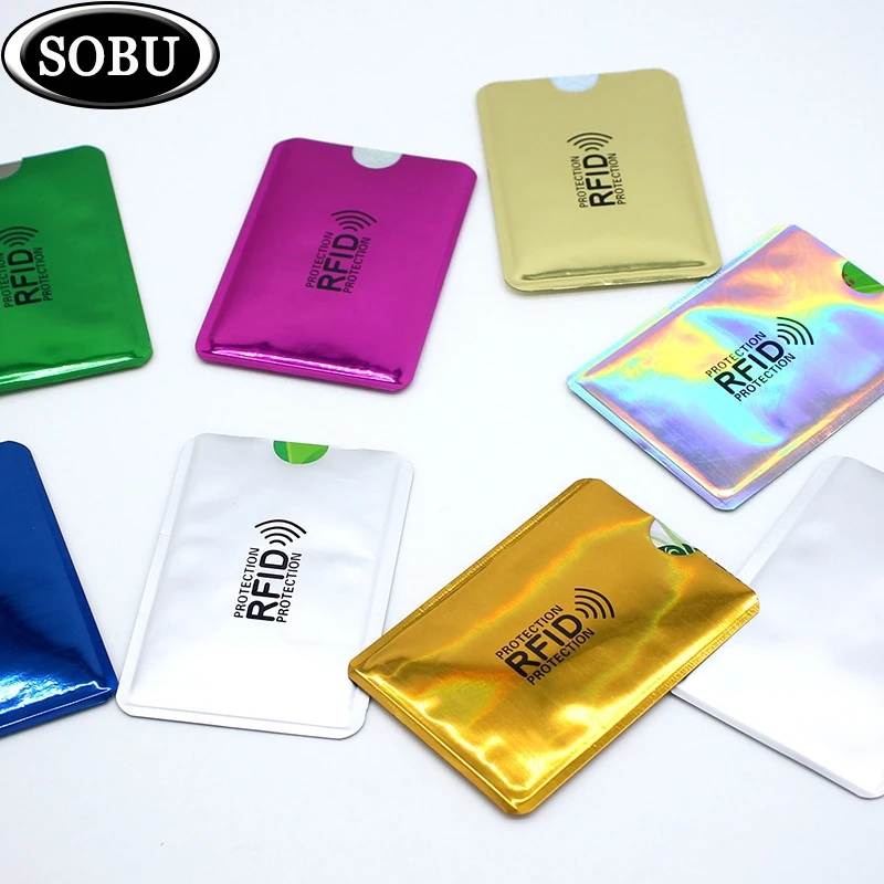 

Anti Rfid Card Holder NFC Blocking Reader Lock Id Bank Card Holder Business Bancaire Protection Metal Credit Card Case Aluminium