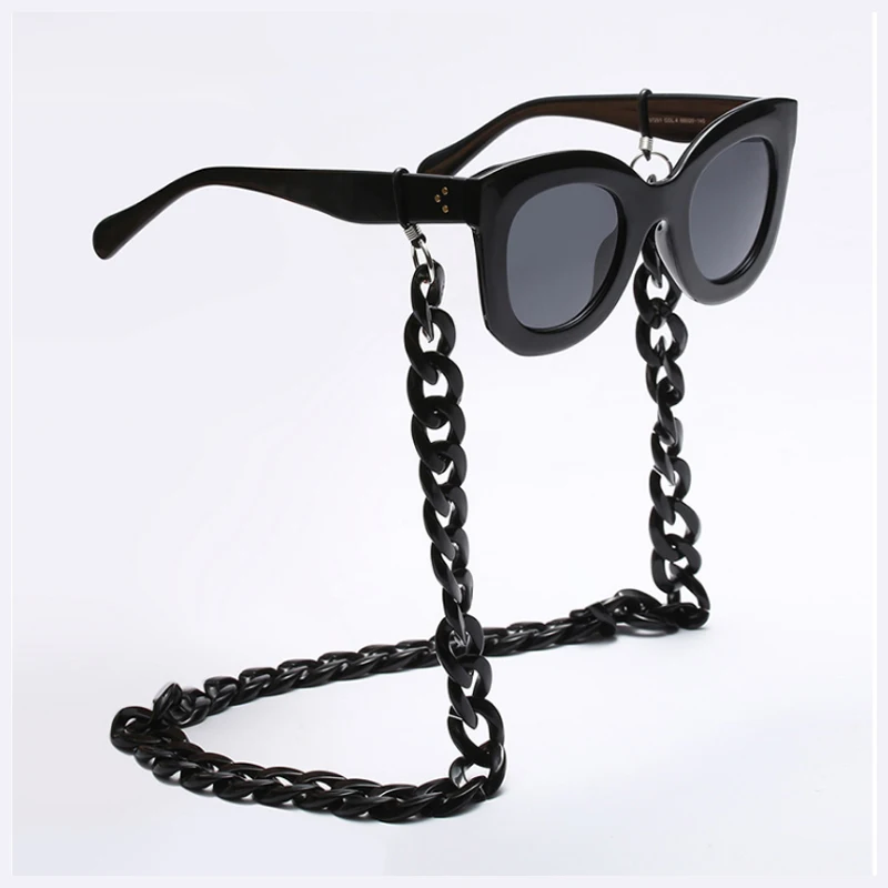 Collana Porta Occhiali In Acciaio Inox Argento - 75 Cm Per Donna, Impermeabile E Antiscivolo