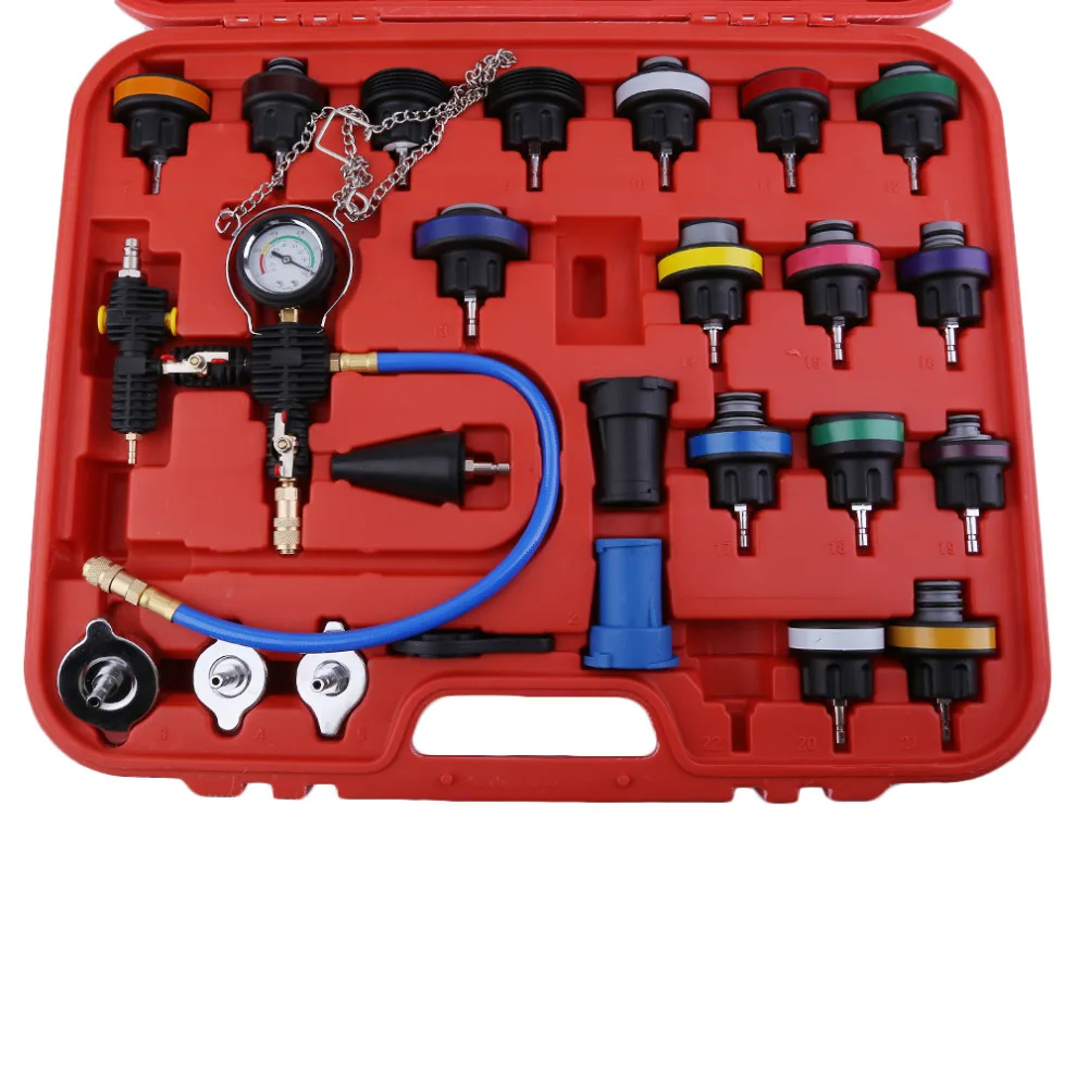 27pcs Auto Car Water Tank Pressure Gauge Cooling System Leaking
