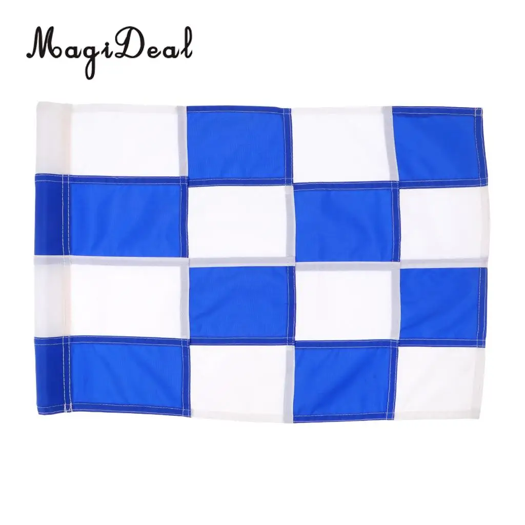 MagiDeal Golf Flag Backyard Practice Golf Hole Pole Cup Flag Nylon Putting Green Flags 510mm x 350mm Sports Golf Accessories