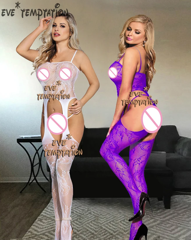 Сексуальная одежда для сна нижнее белье Babydoll боди сетка цветочный боди чулок кукла платье интимный Облегающий комбинезон с подвязкой ночное белье W051