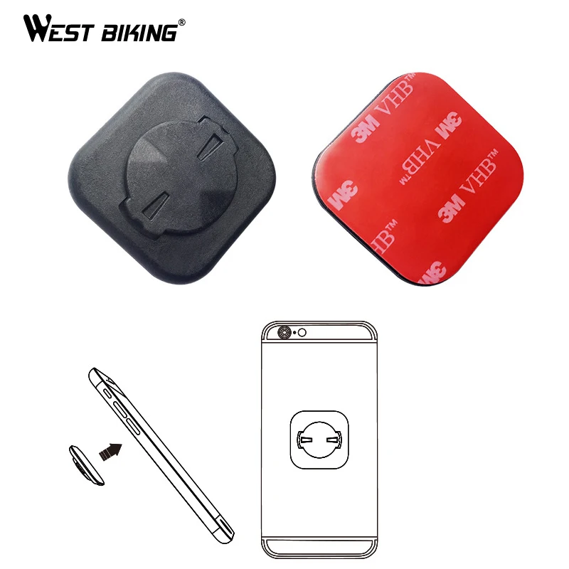

WEST BIKING Bike Computer Mount Adapter Bicycle Phone Sticker Universal For GARMIN GPS Bracket MTB Road Bike Computer Holder
