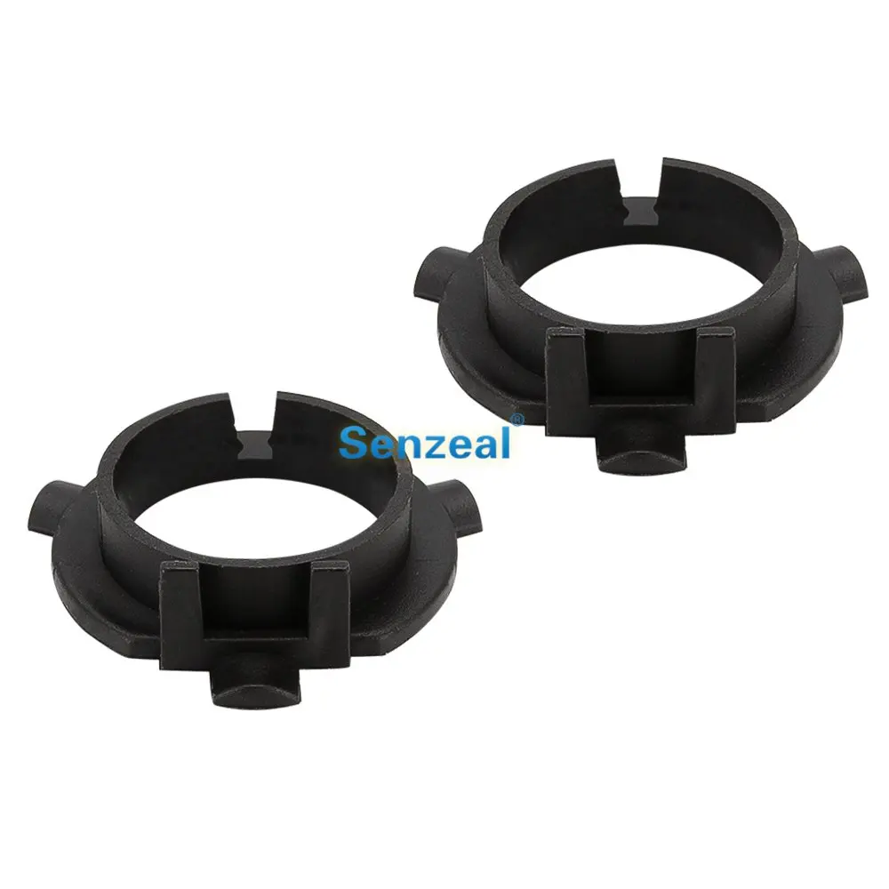 SENZEAL 2pcs Plastic H7 LED Headlights Retainers Light Bulbs Sockets Adapter D02 For KIA Headlight Installation Holder | Автомобили и