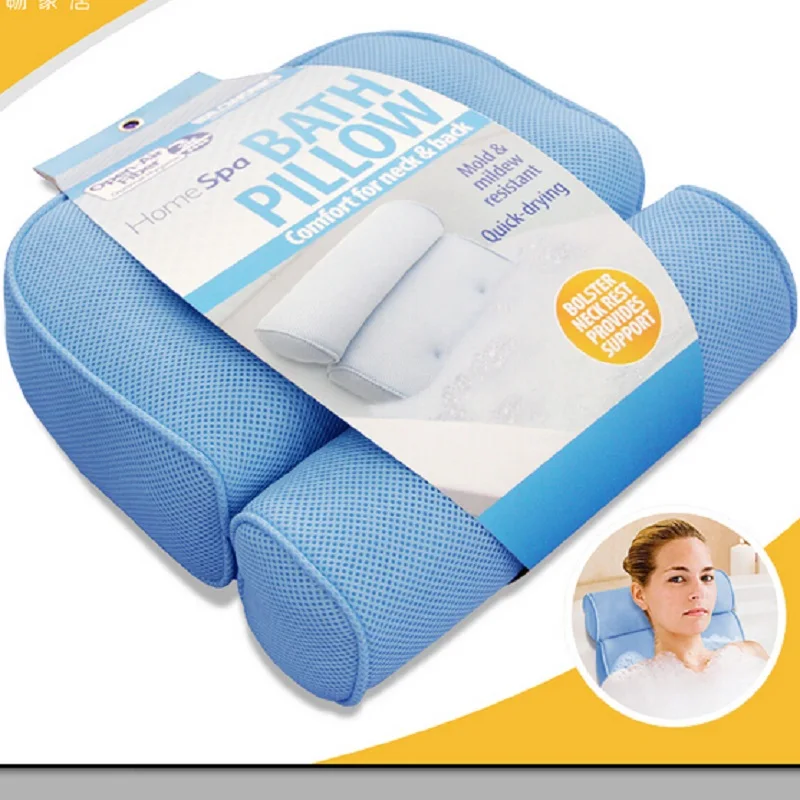 2017 Bathtub Cushions Pillow 3D Jacuzzi Tub With Sucker Anti skid