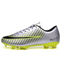 Hot Sale Men Football Boots Original Brand Kids FG Low Ankle Soccer Shoes Outdoor Sock Cleats Children Sport Sneakers