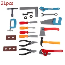 21 шт./компл. для детей развивающий набор столярное дело ролевые игры подарки для детей мальчиков здания моделирование развивающие игрушки ребенок интеллектуальные Обучающие игрушки