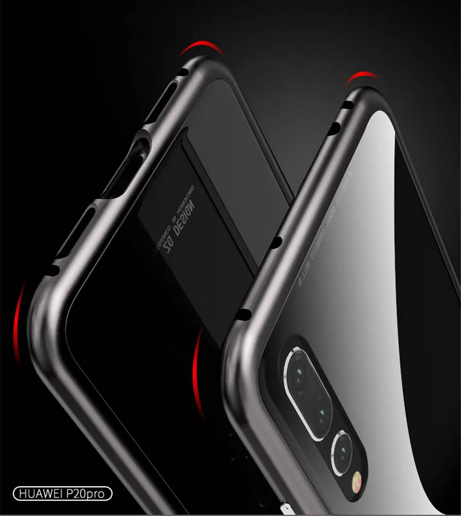huawei P20 metal magnetic glass back cover (5)
