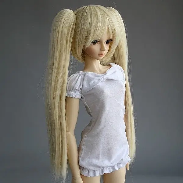 [Wamami] блонд свиной хвост оснастки амфибия парик для 1/3 СД DOD BJD Dollfie 8 &quot 9&quot|wig 1/3|1/3 bjd