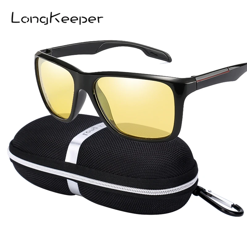Фотохромные водительские солнцезащитные очки LongKeeper с чехлом мужские
