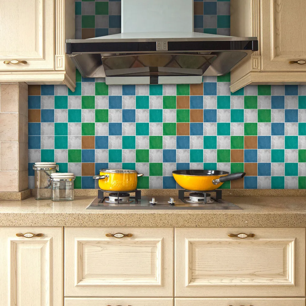 

20x500cm room decoration wall sticker Adhesive Tile Art metope Wall Decal Sticker DIY Kitchen Bathroom Decor stickers room decor